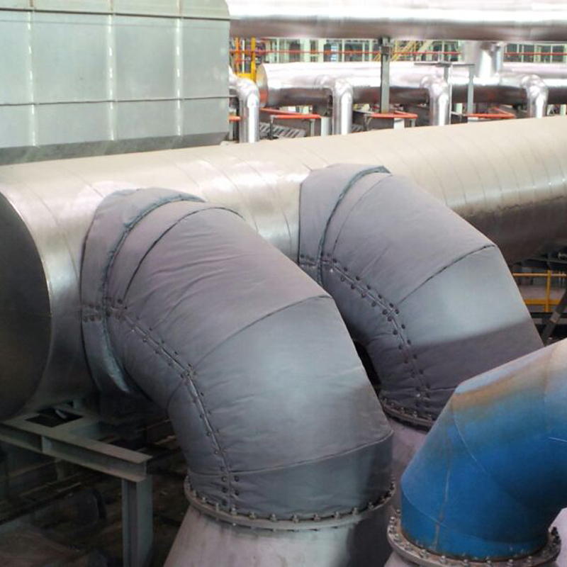 Removable Blankets example on Outdoor pipe